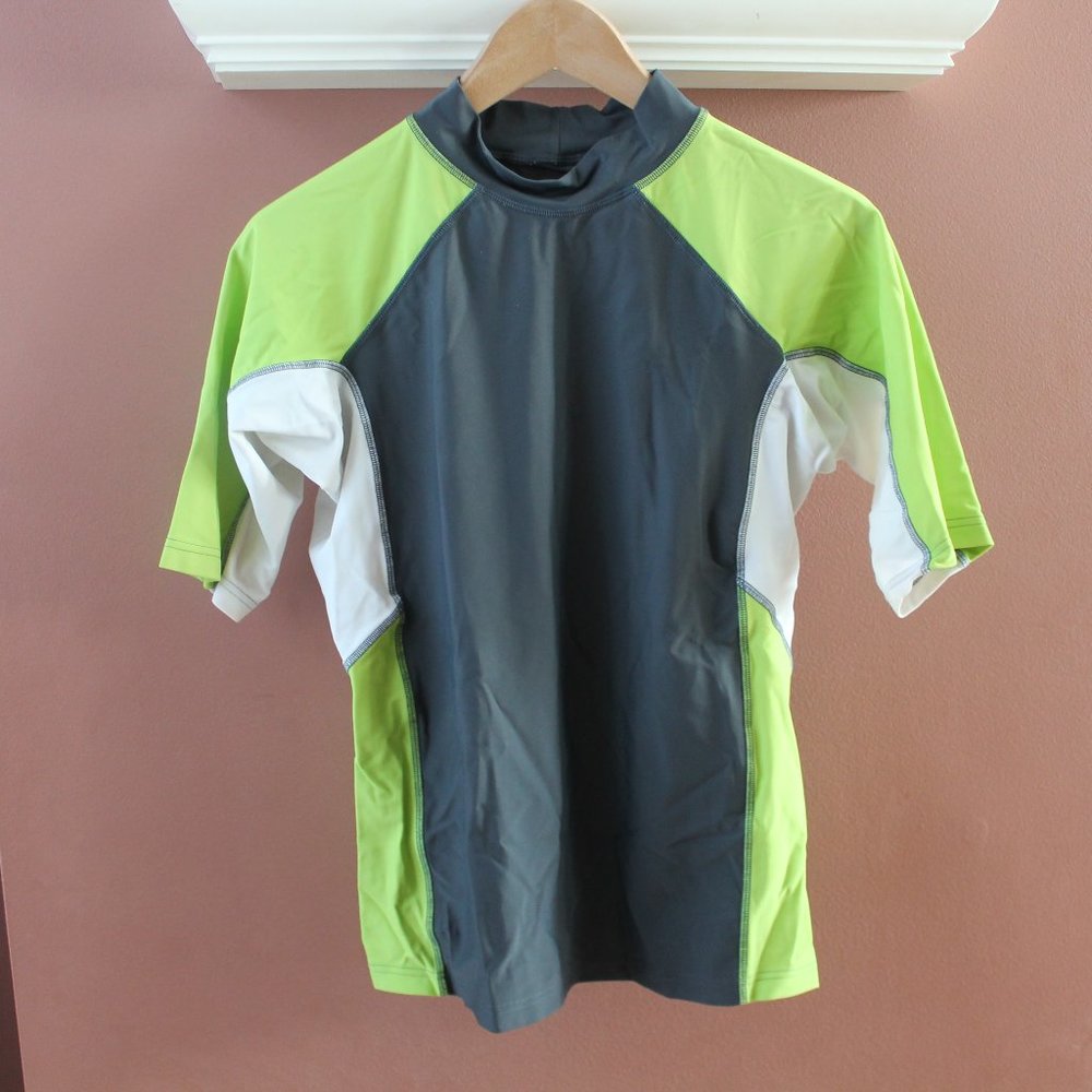 LLBean Rash Guard Swim Shirt XXL 18 Boy UPF 50+ UV protection